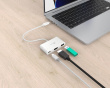 USB-C til HDMI 4K og USB Type-A med 90W Strømforsyning - Hvid