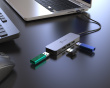 Bærbar Stativ med USB 4-Port Hub