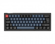 V4 QMK 60% ISO RGB Hotswap Tastatur - Frosted Black [K Pro Red]