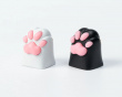Kitty Paw Silicone Aluminum Alloy Artisan Keycap - Sort Kitty Paw Silicone Aluminum Alloy Artisan Keycap - Sort
