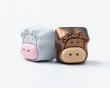Cute Cow Silicone Aluminum Alloy Artisan Keycap - Hvid Cute Cow Silicone Aluminum Alloy Artisan Keycap - Hvid