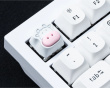 Cute Cow Silicone Aluminum Alloy Artisan Keycap - Hvid Cute Cow Silicone Aluminum Alloy Artisan Keycap - Hvid