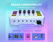 AMPLIGAME SC3 Gaming USB Mixer - Mixerpult til Streaming & Podcast - Hvid