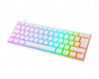 WK90 RGB 60% Hotswap Mekanisk Tastatur [Pink Linear] - Hvid