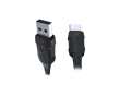 Paracord USB-C Kabel - Sort