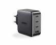 Nexode 100W USB-C PD GaN - 4-Port Vægoplader - Sort