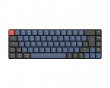 K7 Pro QMK Low Profile Hotswap Trådløst Tastatur RGB Aluminum [Brown]