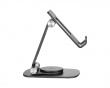 Aluminium Tablet Stander og Mobilholder - Sort