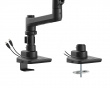 Skærmstativ 20kg Heavy-Duty 17”-49” Sort med USB-porte - 1 Skærm