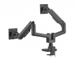 Skærmstativ 20kg Heavy-Duty 17”-35” Sort med USB-porte - 2 Skærm