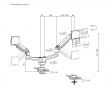 Skærmstativ 20kg Heavy-Duty 17”-35” Sort med USB-porte - 2 Skærm