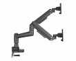 Skærmstativ 20kg Heavy-Duty 17”-35” Sort med USB-porte - 2 Skærm