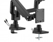 Skærmstativ 20kg Heavy-Duty 17”-35” Sort med USB-porte - 2 Skærm