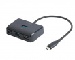 USB-C Dockningsstation med 4 Porte - Sort