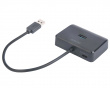 USB Dockningsstation med 4 Porte - Sort