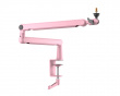 Low-Profile Boom Arm Stand - Lyserød Mikrofonstativ