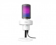 AMPLIGAME A9 USB Gaming Mikrofon RGB - Hvid