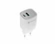 Ribera GaN USB-A & USB-C Oplader - 30W - Hvid