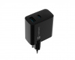 Ribera GaN USB-A & USB-C Oplader - 65W - Sort