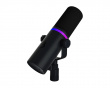 USB-C RGB Dynamisk Podcast Mikrofon - Sort