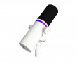 USB-C RGB Dynamisk Podcast Mikrofon - Hvid