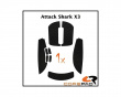 Soft Grips til Attack Shark X3 - Sort