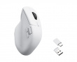 M6 4K Ergonomisk Trådløs Mus - Hvid