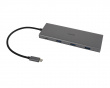 USB-C Dockningsstation med 12 Porte - Grå