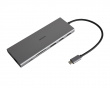 USB-C Dockningsstation med 12 Porte - Grå