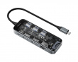 Transparent USB Dockningsstation - 10 porte