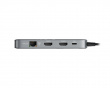 Transparent USB Dockningsstation - 10 porte