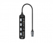Transparent USB Dockningsstation - 5 porte