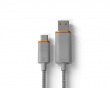 USB-C Gaming Kabel 3.6m - Lysegrå