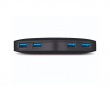 USB 3.0 Adapter 4-Ports USB-Hub - Sort