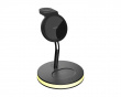 3-in-1 Magnetisk Trådløs Qi Oplader 18W - Sort