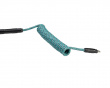 Coiled USB-C Kabel - Cyber Teal