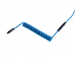 Coiled USB-C Kabel - Ocean Blue