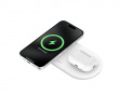 Boost Charge Pro 2-in-1 Qi2 Magnetisk Ladeplade - Hvid