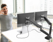 Ergonomic Dual Monitor Mount - Skærmstativ - 2 Skærme