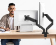Ergonomic Dual Monitor Mount - Skærmstativ - 2 Skærme