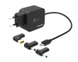 GaN PD USB-C Mini Oplader - 3 DC-omformere - 67W