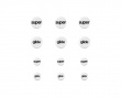 Version 2 Glas Skates Dots - Universal - 6mm + 9mm - 12 pcs