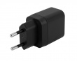 USB-C & USB-A Vægoplader - Sort