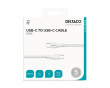 60W USB-C til USB-C Ladekabel - Hvid - 0.5 m