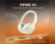 X3 Bluetooth ANC Høretelefoner Over-Ear - Hvid