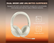 X3 Bluetooth ANC Høretelefoner Over-Ear - Hvid