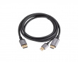 HDMI til DisplayPort Kabel 4K Sort - 1.8m