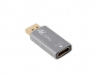 DisplayPort til HDMI Adapter 4K - Silver