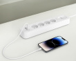 Strømudtag med Overspændingsbeskyttelse - 4 porte - USB-C PD