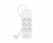 Strømudtag med Overspændingsbeskyttelse - 6 porte - USB-C PD